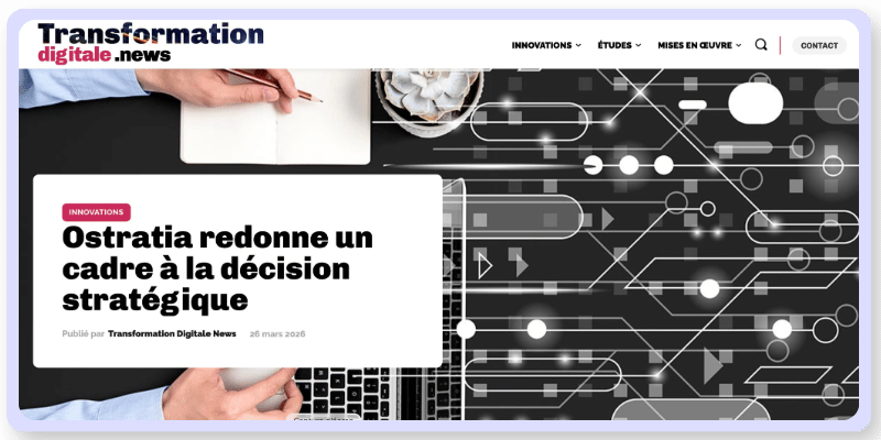 Parution presse ostratia transformation digitale